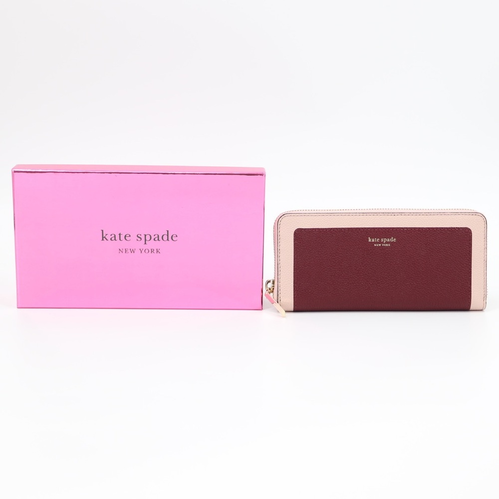 New Kate Spade Margaux Leather Zip Around Continental Wallet
